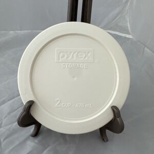 Pyrex Refrigerator Freezer Microwave Storage Lid for 2 Cup Bowl #7200-PC White